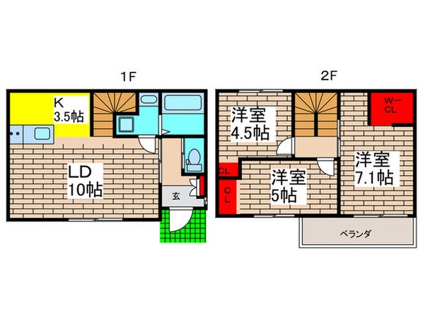 アンソレイユAの物件間取画像